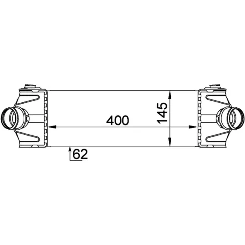 Chladič plniaceho vzduchu MAHLE CI 328 000P - obr. 1