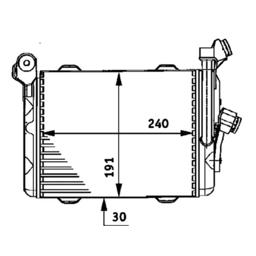 Chladič motorového oleja MAHLE CLC 33 000P - obr. 1