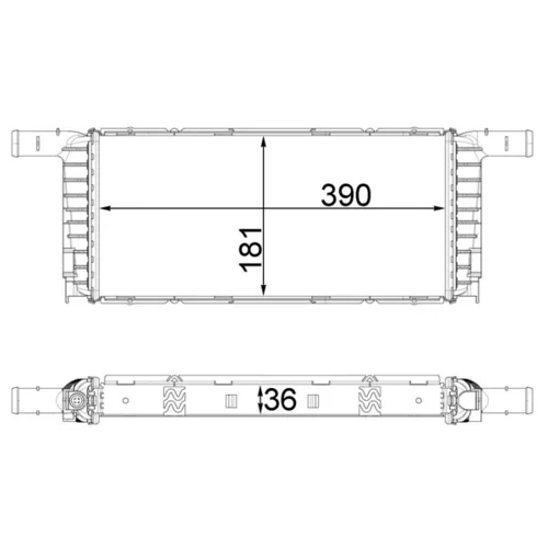 Chladič motora MAHLE CR 1941 000P - obr. 1