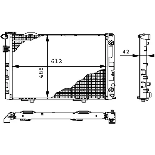 Chladič motora MAHLE CR 241 000P - obr. 1