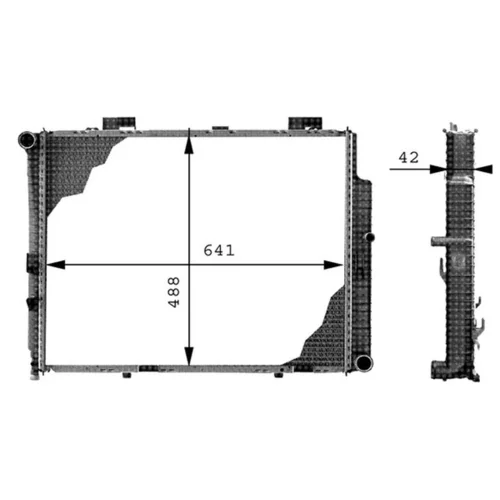 Chladič motora MAHLE CR 309 000P - obr. 1