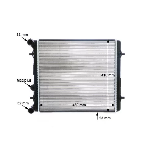 Chladič motora CR 367 000S /MAHLE/ - obr. 11