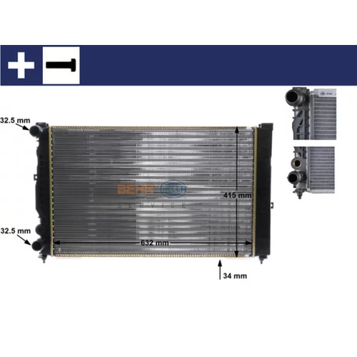 Chladič motora MAHLE CR 647 000S