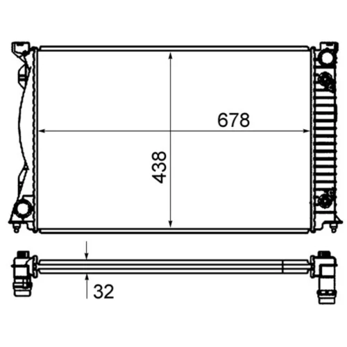 Chladič motora MAHLE CR 830 000S