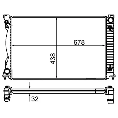 Chladič motora MAHLE CR 842 000S