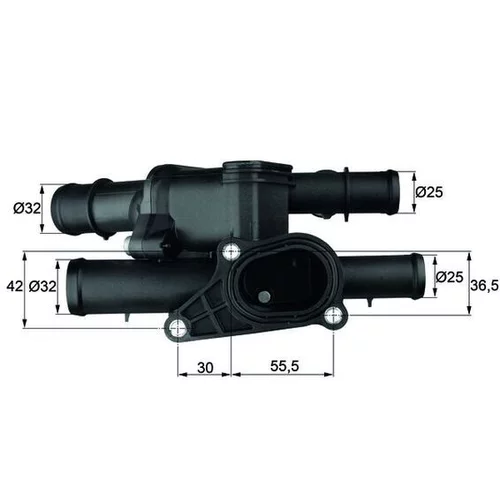 Termostat chladenia MAHLE TM 1 105 - obr. 2