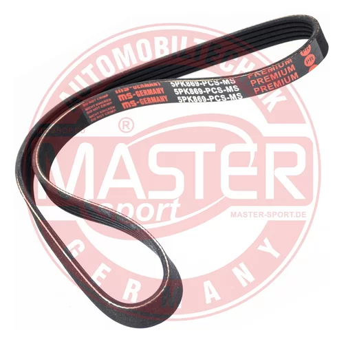 Ozubený klinový remeň MASTER-SPORT GERMANY 5PK869-PCS-MS