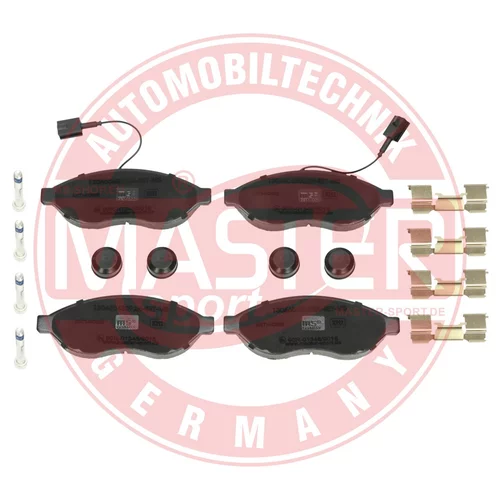 Sada brzdových platničiek kotúčovej brzdy MASTER-SPORT GERMANY 13046048092N-SET-MS - obr. 1