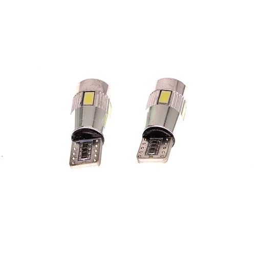 LED žiarovka W3W 12V 2,5W celosklená T10 SMD uhol vyžarovania 360° - sada 2ks v blisteri