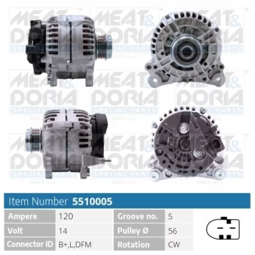 Alternátor MEAT & DORIA 5510005