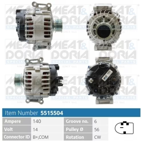 Alternátor MEAT & DORIA 5515504