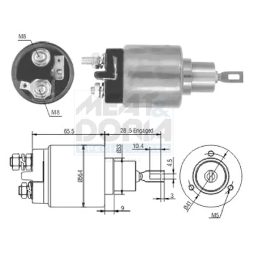 Elektromagnetický spínač pre štartér MEAT & DORIA 46060