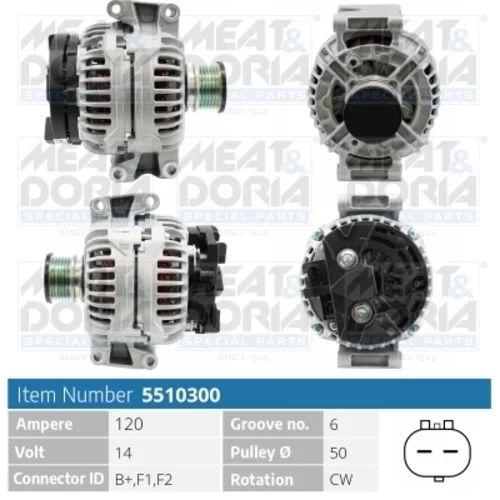 Alternátor MEAT & DORIA 5510300