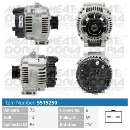 Alternátor MEAT & DORIA 5515250