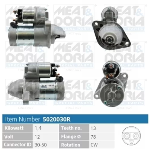 Štartér MEAT & DORIA 5020030R