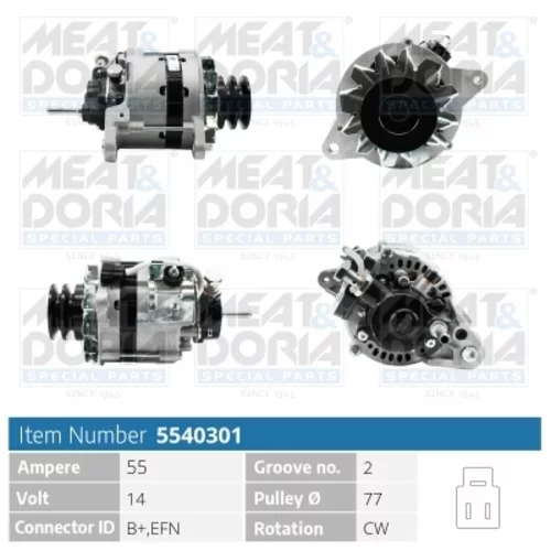 Alternátor MEAT & DORIA 5540301