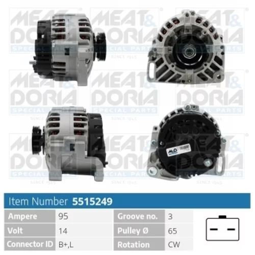 Alternátor 5515249 (MEAT & DORIA)