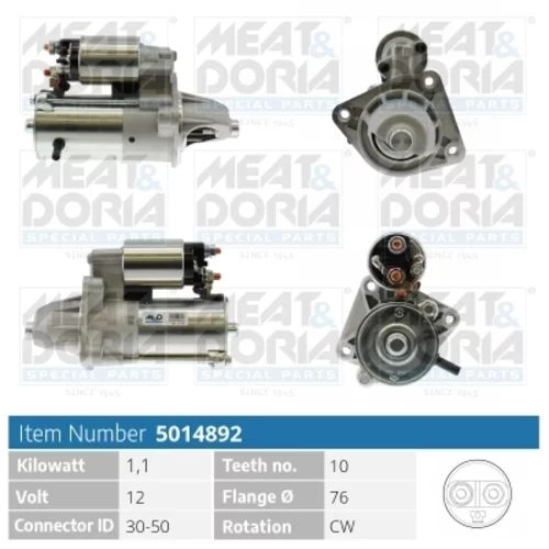 Štartér MEAT & DORIA 5014892