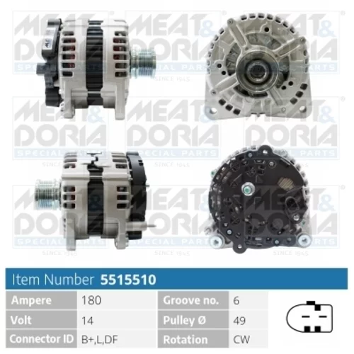 Alternátor MEAT & DORIA 5515510