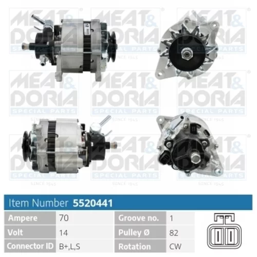 Alternátor 5520441 (MEAT & DORIA)