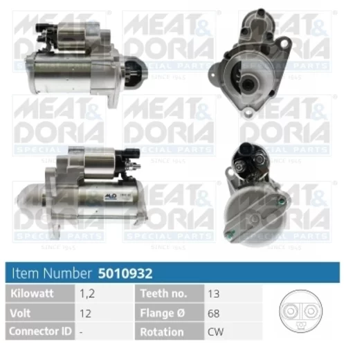 Štartér MEAT & DORIA 5010932