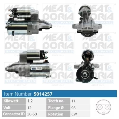 Štartér MEAT & DORIA 5014257