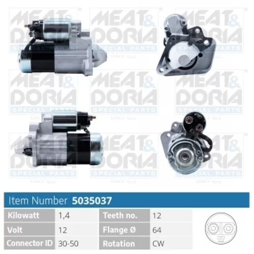 Štartér MEAT & DORIA 5035037