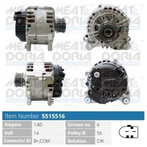 Alternátor MEAT & DORIA 5515516