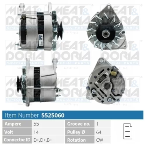 Alternátor MEAT & DORIA 5525060