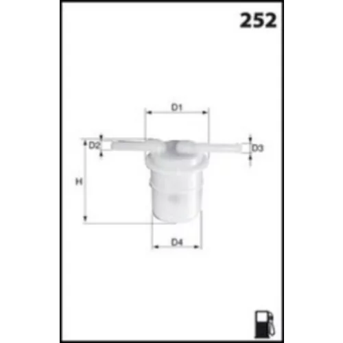 Palivový filter MECAFILTER ELE3585 - obr. 1