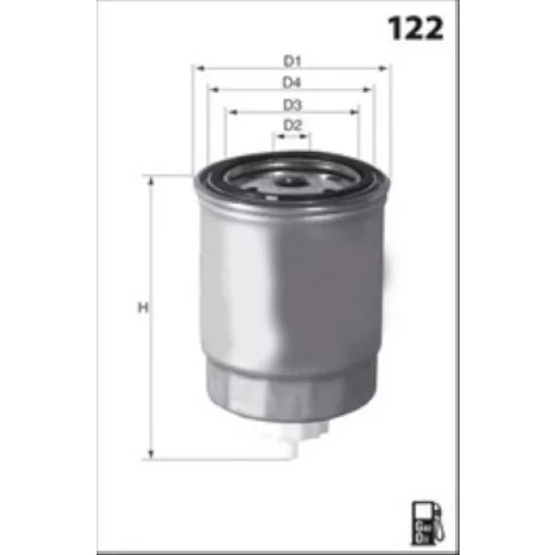 Palivový filter MECAFILTER ELG5563 - obr. 1