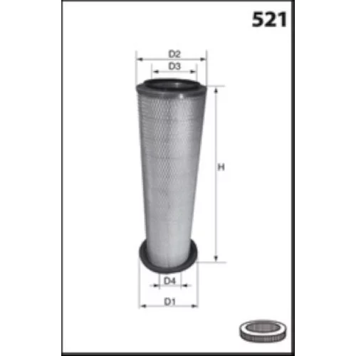 Vzduchový filter MECAFILTER FA3115 - obr. 1