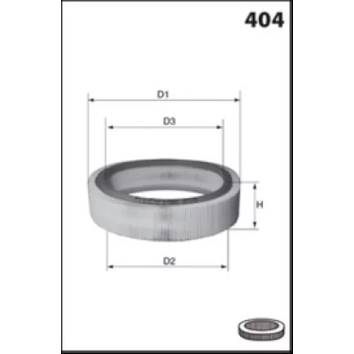 Vzduchový filter MECAFILTER EL3520 - obr. 1