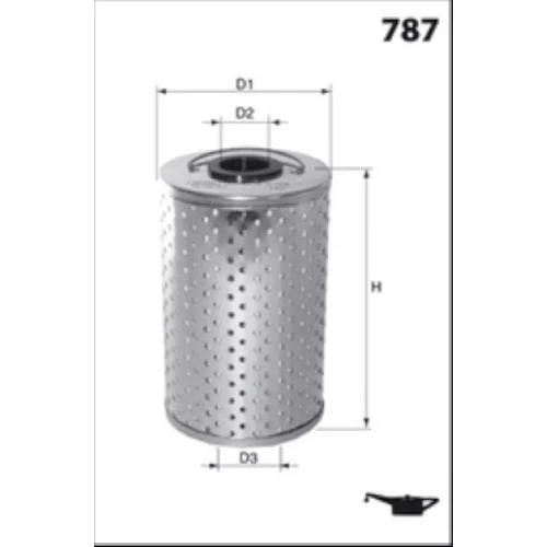 Olejový filter MECAFILTER ELH4702 - obr. 1