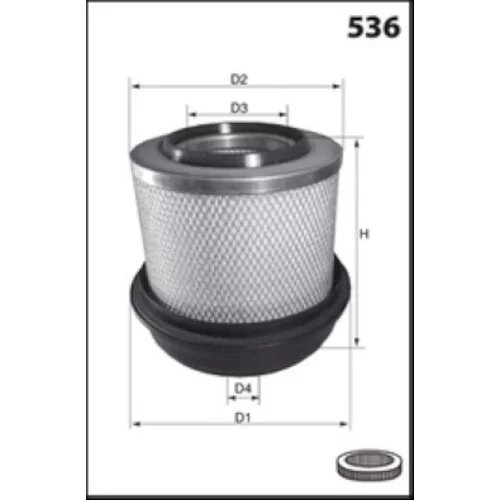 Vzduchový filter MECAFILTER FA3315 - obr. 1