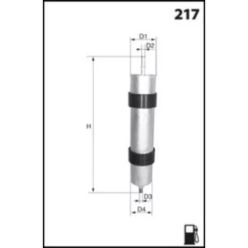 Palivový filter MECAFILTER ELE6026 - obr. 1