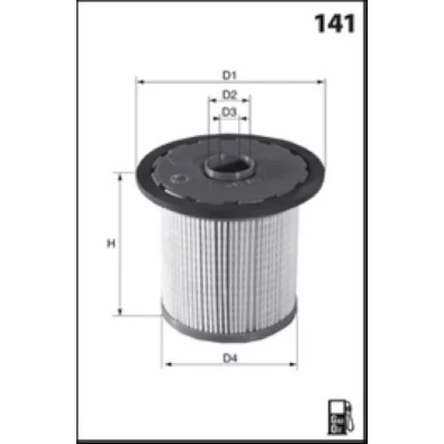 Palivový filter MECAFILTER ELG5723 - obr. 1