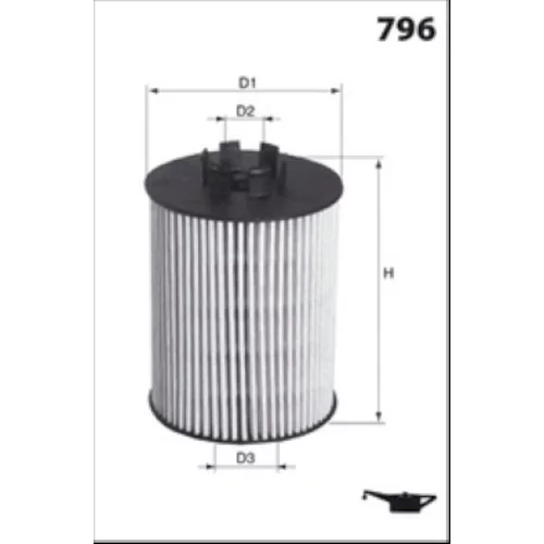 Olejový filter MECAFILTER ELH4502 - obr. 1