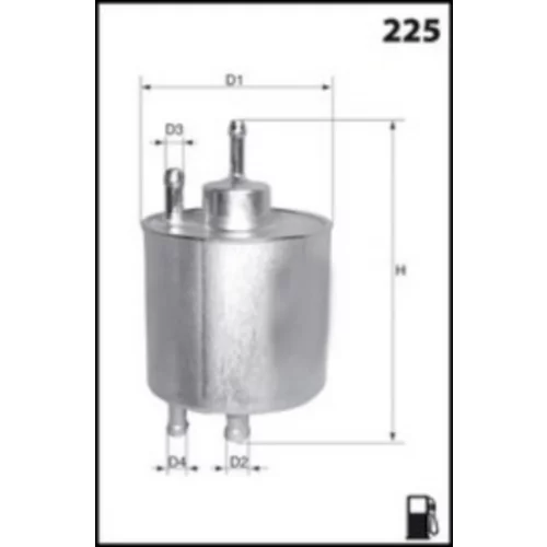 Palivový filter MECAFILTER ELE6093 - obr. 1