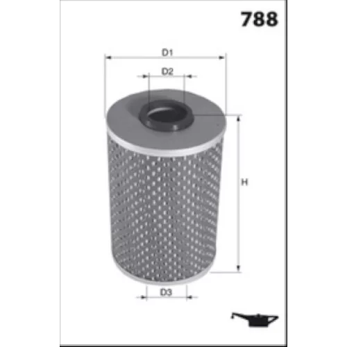 Olejový filter MECAFILTER ELH4730 - obr. 1