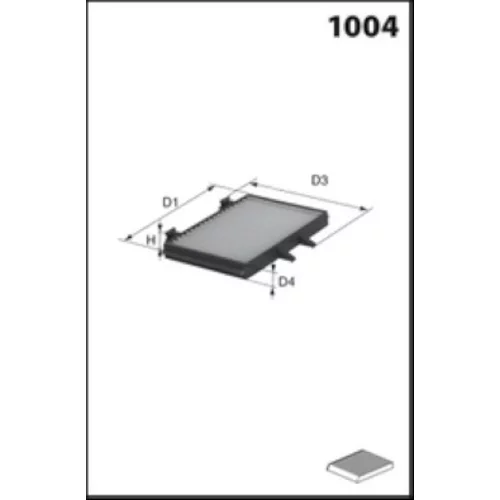 Filter vnútorného priestoru MECAFILTER ELR7194 - obr. 1