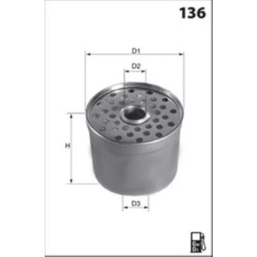 Palivový filter MECAFILTER ELG5205 - obr. 1