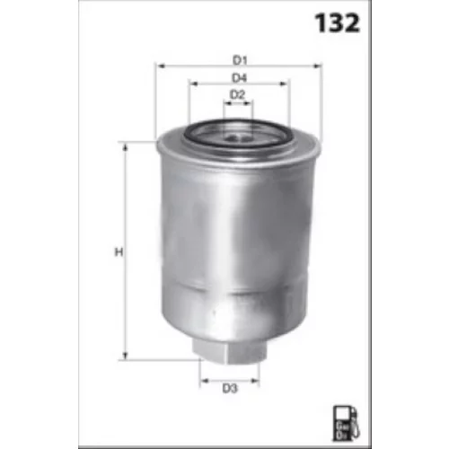 Palivový filter MECAFILTER ELG5261 - obr. 1