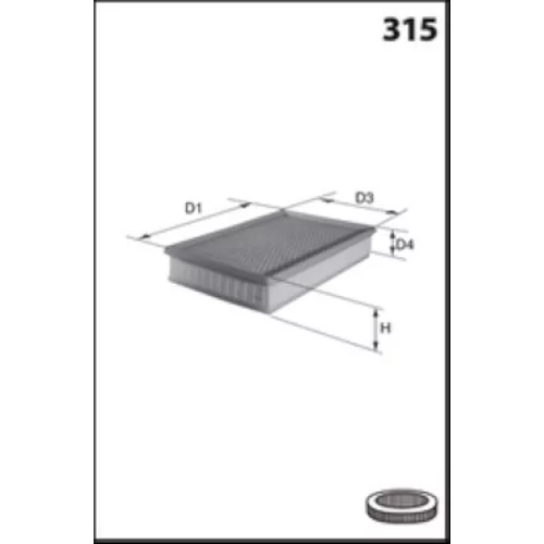 Vzduchový filter MECAFILTER FA2100 - obr. 1