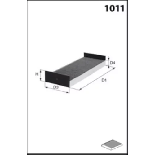 Filter vnútorného priestoru MECAFILTER ELR7522 - obr. 1