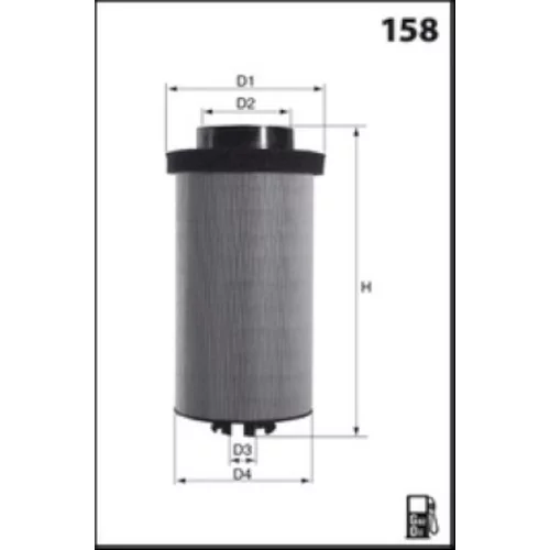 Palivový filter ELG5551 /MECAFILTER/ - obr. 1