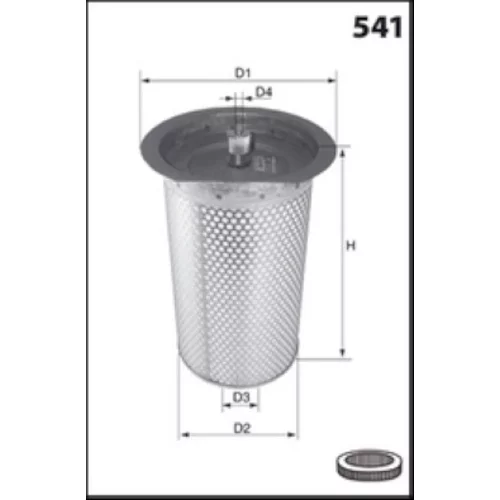 Vzduchový filter MECAFILTER FA3158 - obr. 1