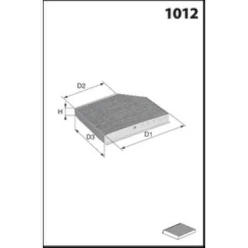 Filter vnútorného priestoru MECAFILTER EKR7408