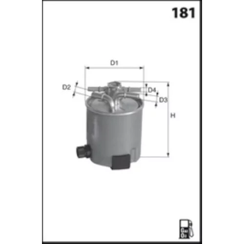 Palivový filter MECAFILTER ELG5418 - obr. 1