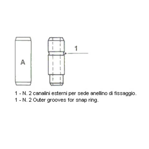 Vodítko ventilu METELLI 01-2202